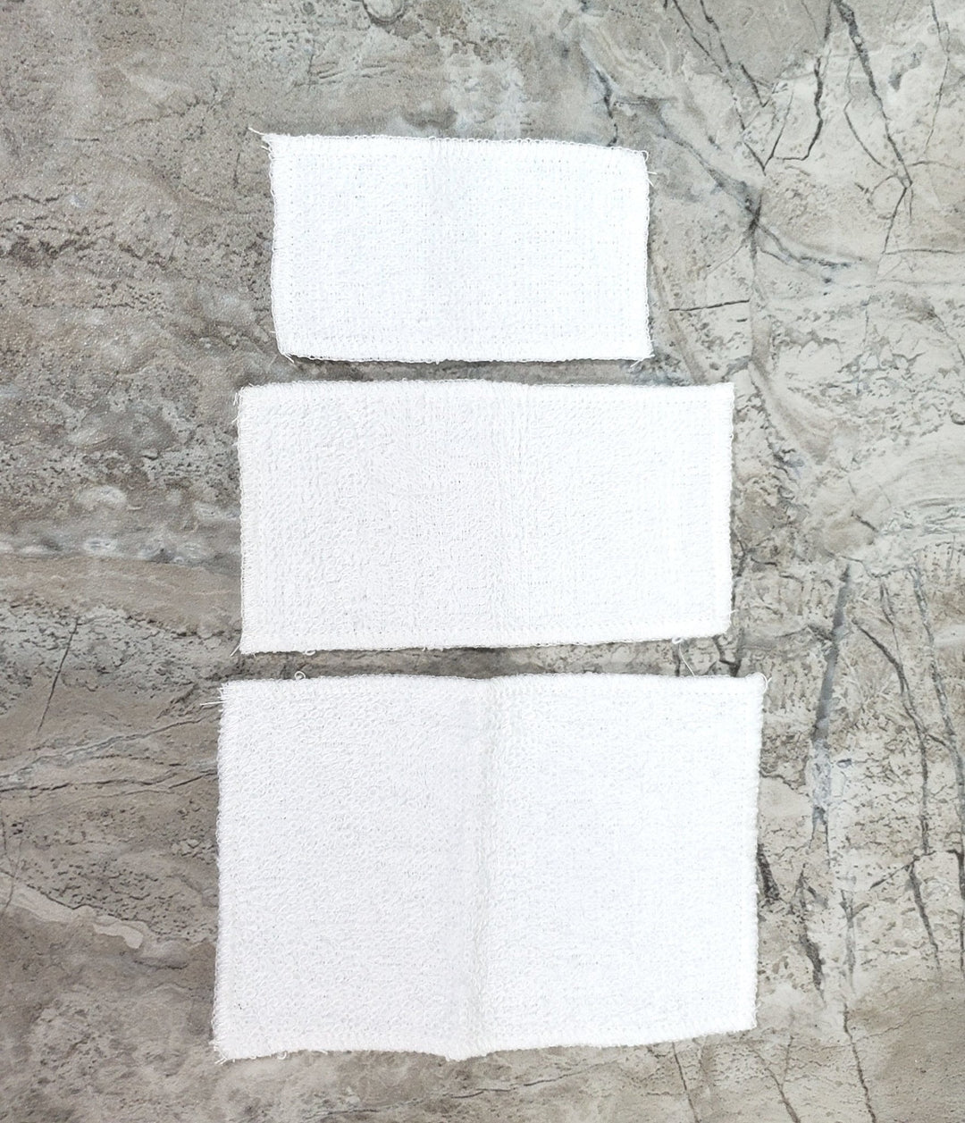Dollhouse White Towels Set of 3 Bath or Beach 1:12 Scale Miniature Bathroom - Miniature Crush