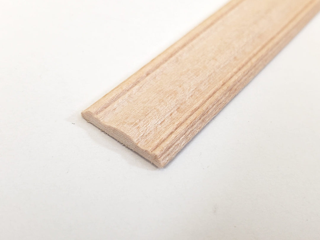 Dollhouse Window Door Casing or Baseboard Trim Molding 1/2" wide x 18" long NE941 - Miniature Crush