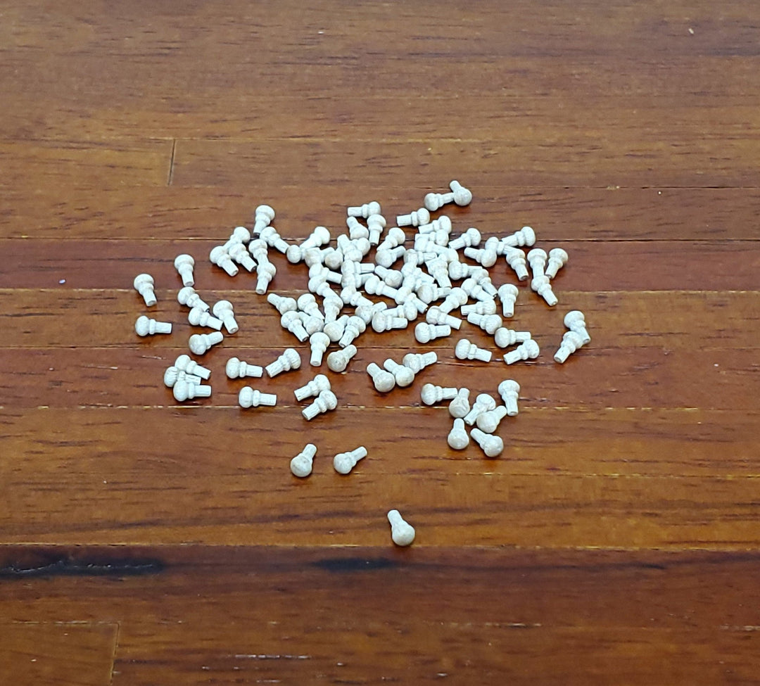 Dollhouse Wood Knobs or Drawer Pulls Small 100 Pieces 1:12 Scale Houseworks 12077 - Miniature Crush