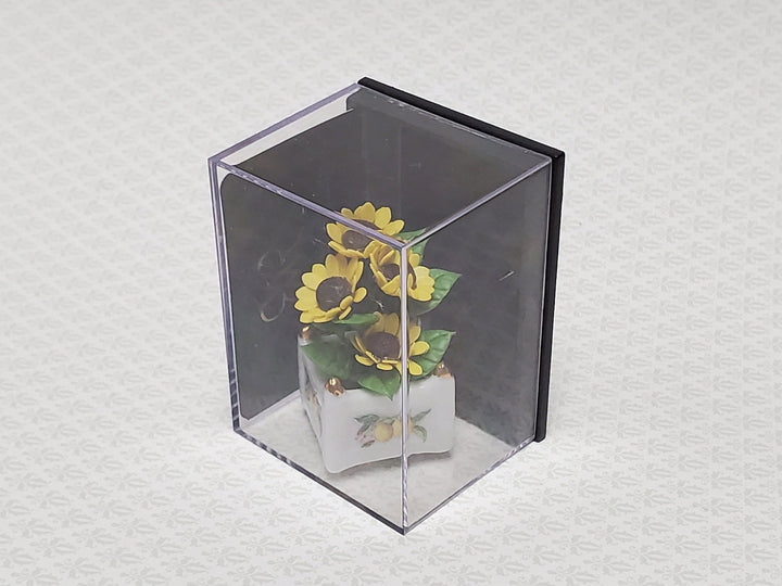 Dollhouse Yellow Sunflowers In Reutter Porcelain Vase 1:12 Scale Miniature Flowers - Miniature Crush