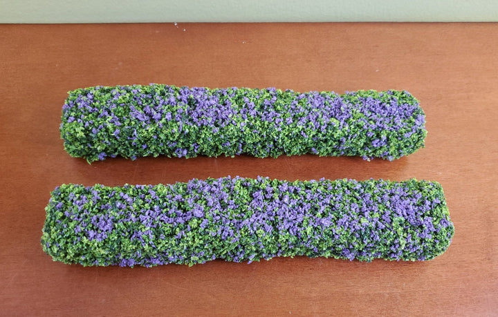 Flowering Hedge Purple Bendable Model RR Dioramas Dollhouses Scenery - Miniature Crush