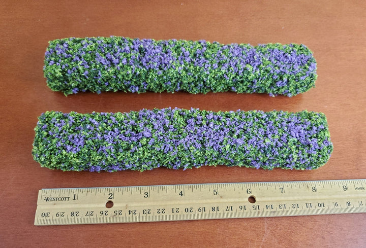 Flowering Hedge Purple Bendable Model RR Dioramas Dollhouses Scenery - Miniature Crush