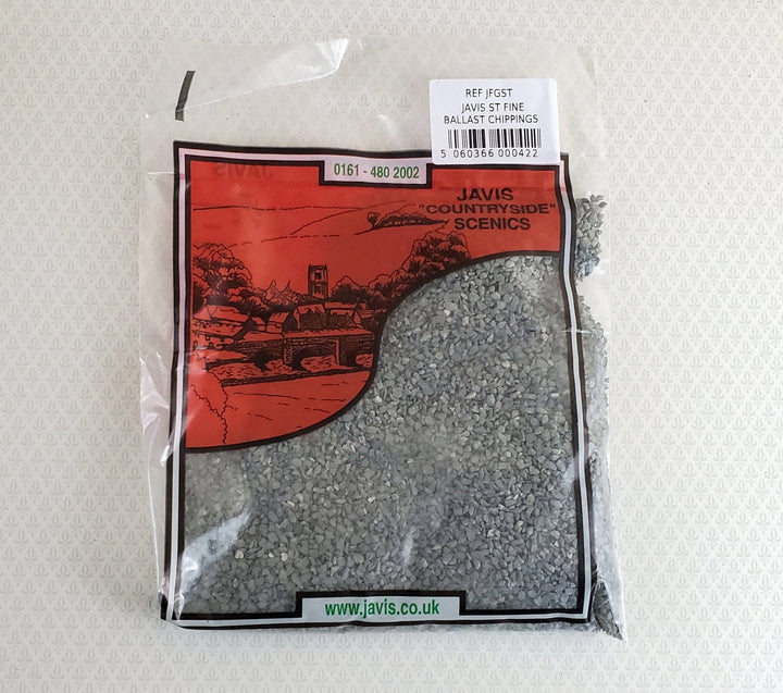Javis Fine Ballast Chippings JFGST Tiny Gray Stone Ground Model RR Dioramas Scenery - Miniature Crush