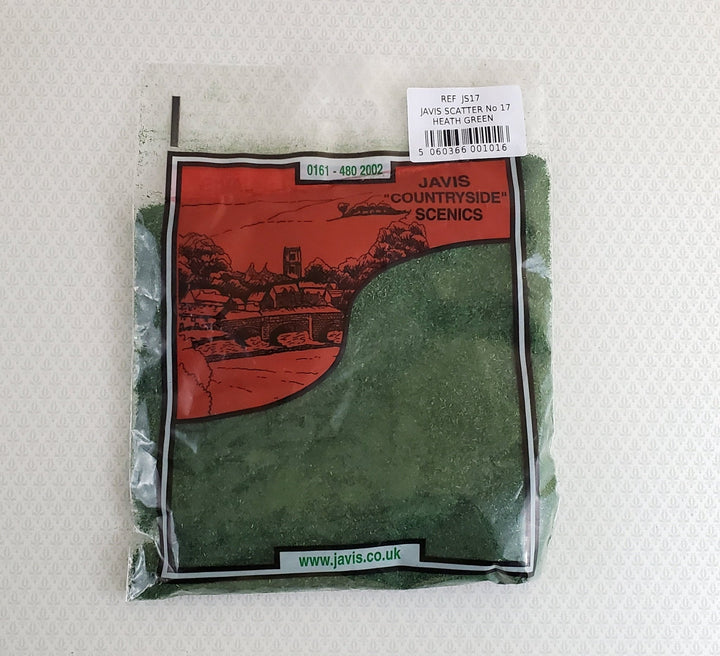 Javis Scatter Heath Dark Green JS17 Fine Turf Grass Model RR Dioramas - Miniature Crush