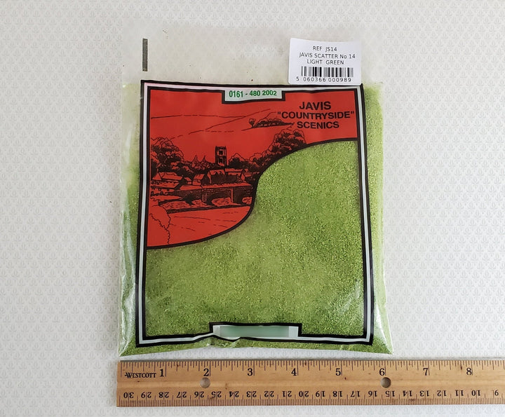 Javis Scatter Light Green JS14 Fine Turf Grass Model RR Dioramas - Miniature Crush