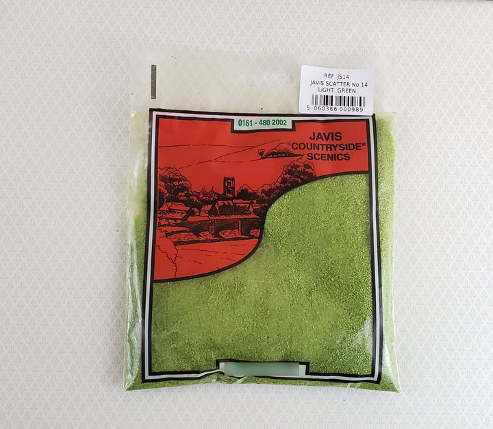 Javis Scatter Light Green JS14 Fine Turf Grass Model RR Dioramas - Miniature Crush