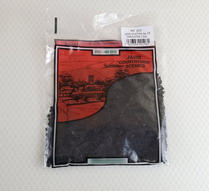 Javis Simulated Coal Chippings Javis Scatter JS25 Model RR Dioramas Scenery - Miniature Crush