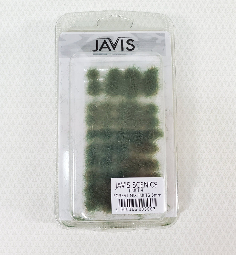 Javis Tufts Forest Mix Dark Green Shrubs Plants Model RR Dioramas Dollhouses Grass Scenery - Miniature Crush