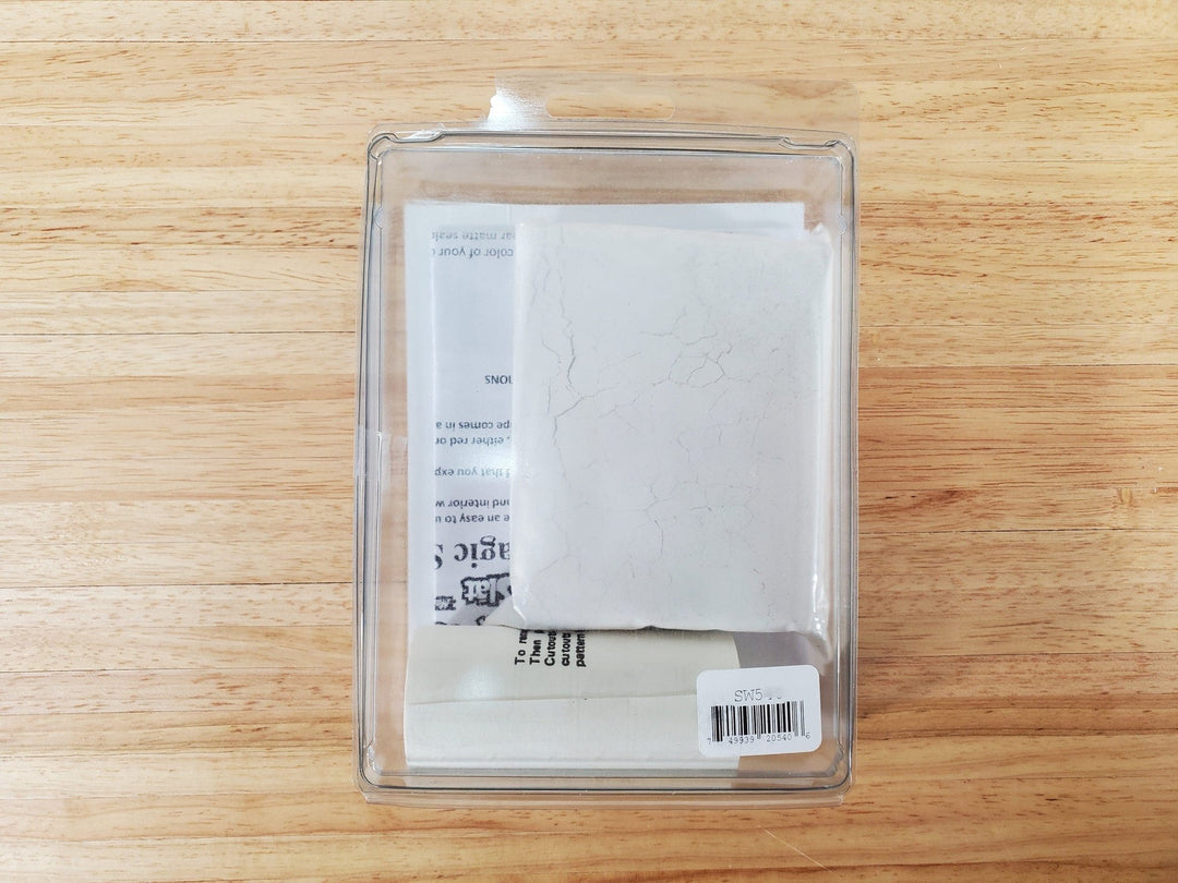 Magic Masonry White Slate Slat KIT Covers 1 Square Foot Stencil and Powder Set 1:12 Scale - Miniature Crush