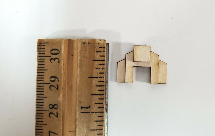 Miniature 1:144 Scale Fireplace Kit Art Deco Style Teeny Tiny DIY Dollhouse - Miniature Crush