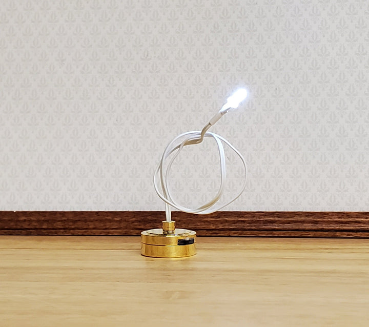 Miniature Battery Light Bulb on String Bright White Light Fairy Light Dollhouses - Miniature Crush