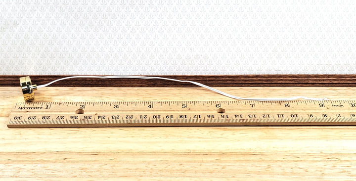 Miniature Battery Light Bulb on String Bright White Light Fairy Light Dollhouses - Miniature Crush