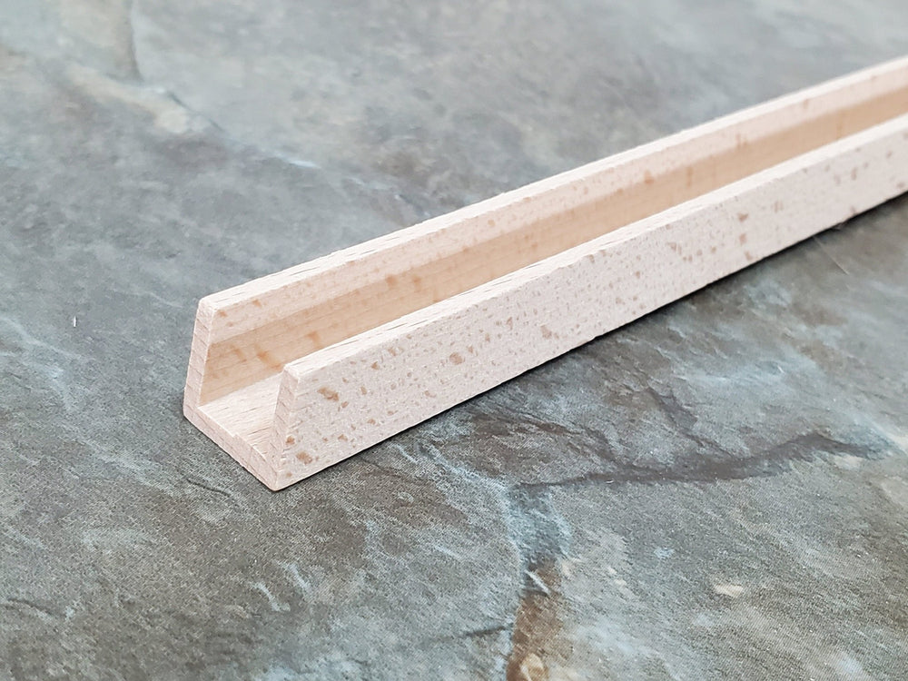Miniature Channel Molding Trim 1/2" x 1/2" x 18" long Dollhouses Scale Model Building - Miniature Crush