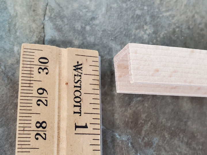 Miniature Channel Molding Trim 1/2" x 1/2" x 18" long Dollhouses Scale Model Building - Miniature Crush