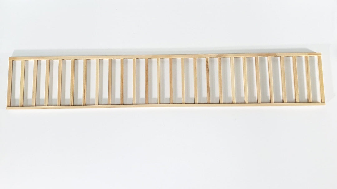 Miniature Fence Railing Assembled x1 Piece17.5" for Porches Decks Gardens Dollhouses - Miniature Crush