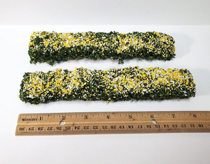 Miniature Flowering Hedge Yellow & Green Model RR Dioramas Dollhouses Scenery - Miniature Crush