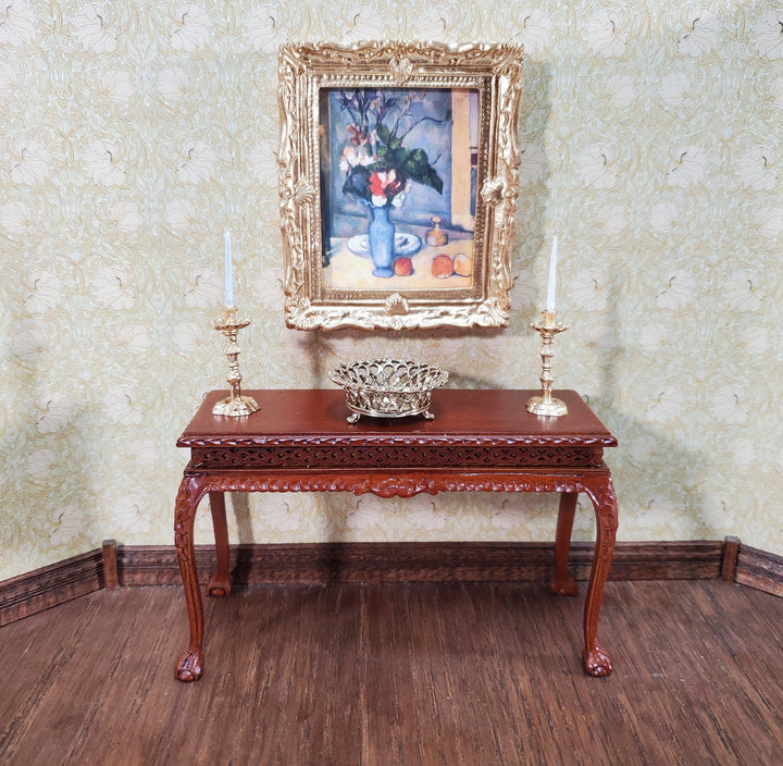 Miniature Framed Art Print Cezanne The Blue Vase Still Life 1:12 Scale Dollhouse - Miniature Crush