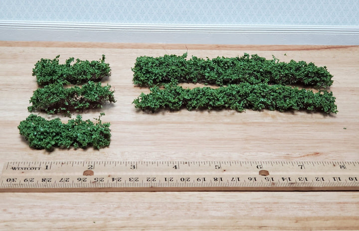 Miniature Low Green Shrubs Bushes Plants Model RR Dioramas Dollhouses Scenery - Miniature Crush