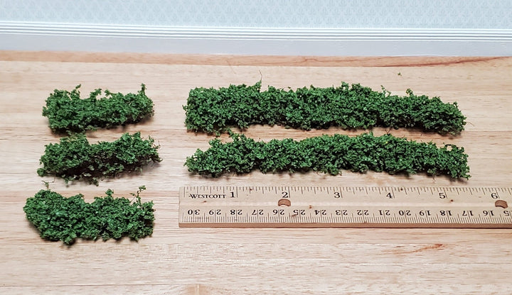 Miniature Low Green Shrubs Bushes Plants Model RR Dioramas Dollhouses Scenery - Miniature Crush