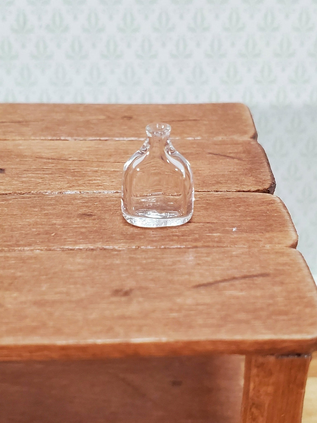 Miniature Tiny Flask Bottle Clear Glass 1:12 Scale Dollhouse Decoration - Miniature Crush