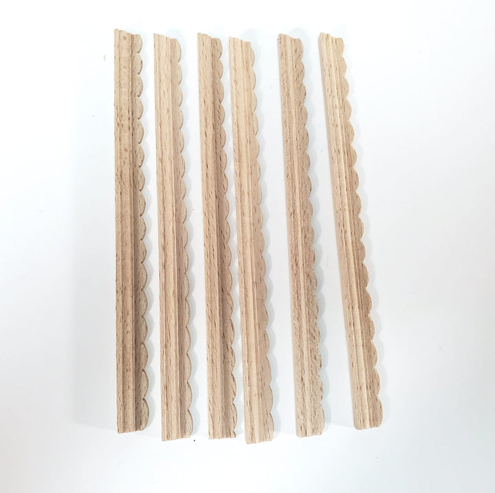 Miniatures 6" Cornice Crown Molding Scrap Trim x6 Pieces 1:12 Scale Building CLA77272 - Miniature Crush