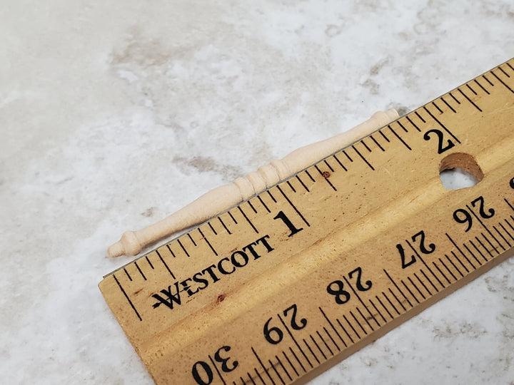 Small Miniature Spindles Thin Turned Wood for Building 12 Pieces 1 7/8" Long - Miniature Crush