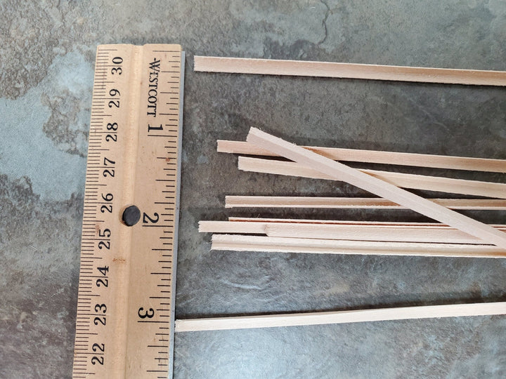 Tiny Corner Angle Trim Molding 1/8" x 1/8" x 6" long 10 Pieces NE504 Scale Model Building - Miniature Crush