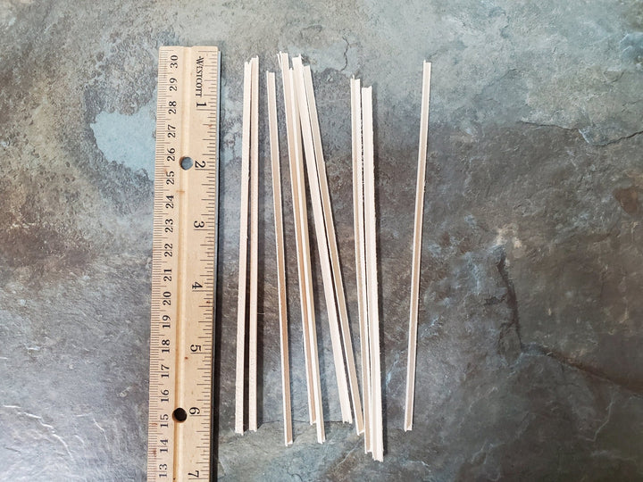 Tiny Corner Angle Trim Molding 1/8" x 1/8" x 6" long 10 Pieces NE504 Scale Model Building - Miniature Crush