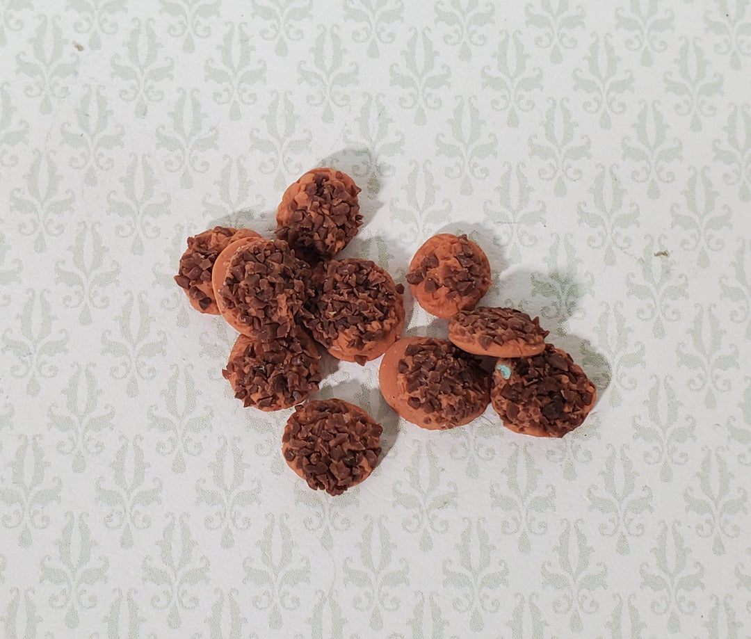 Dollhouse Cookies Set of 10 Chocolate Chip 1:12 Scale Miniatures Food Groceries