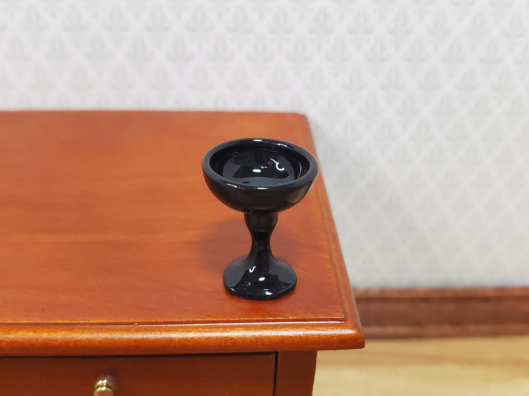 Dollhouse Black Margarita Glass 1:12 Scale Miniature Halloween Dishes