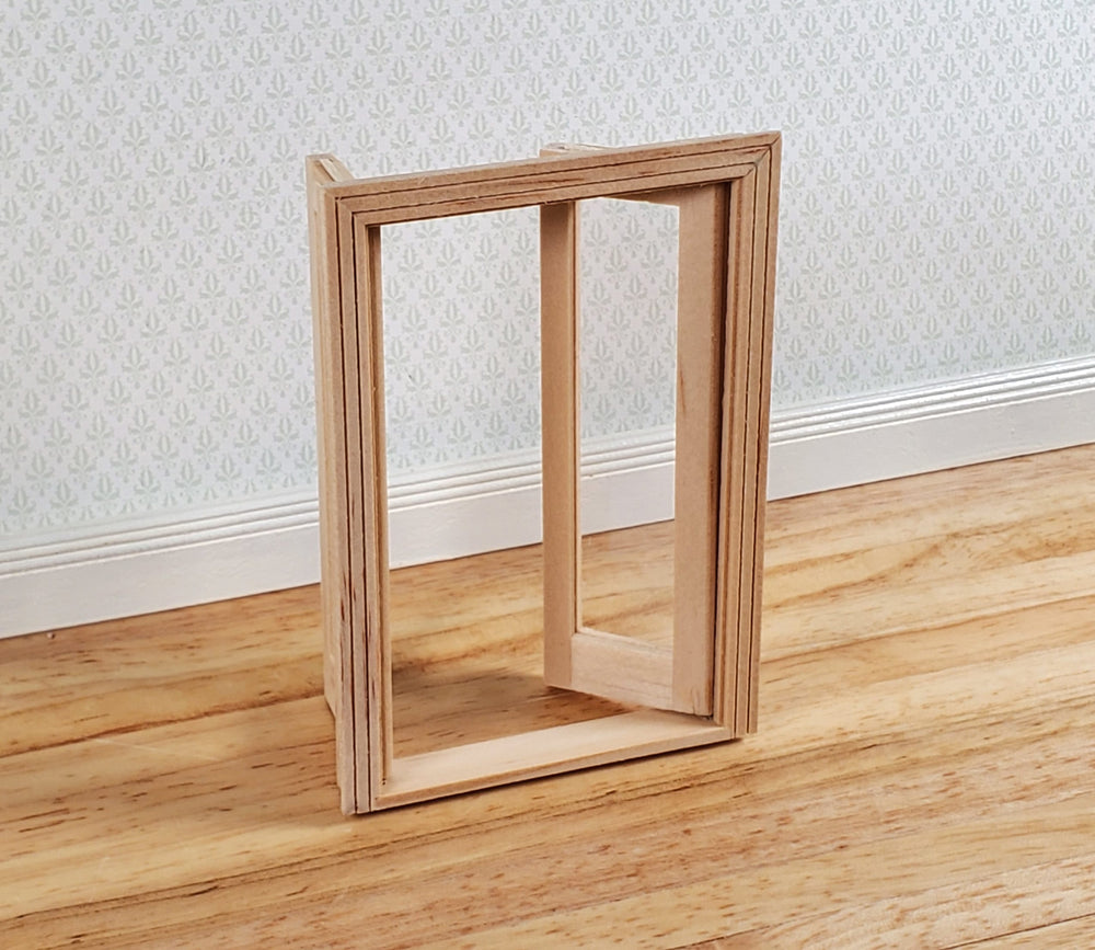 Dollhouse HALF SCALE 1:24 French Doors Wood HWH6011 Houseworks