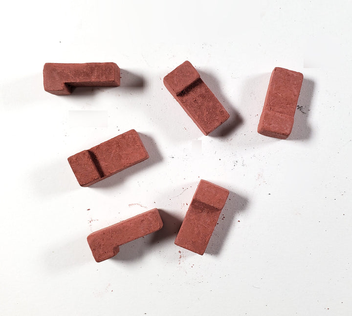Dollhouse Brick Corners Common Red Bricks by Andi Mini Brick 1:12 Scale 125 Pcs