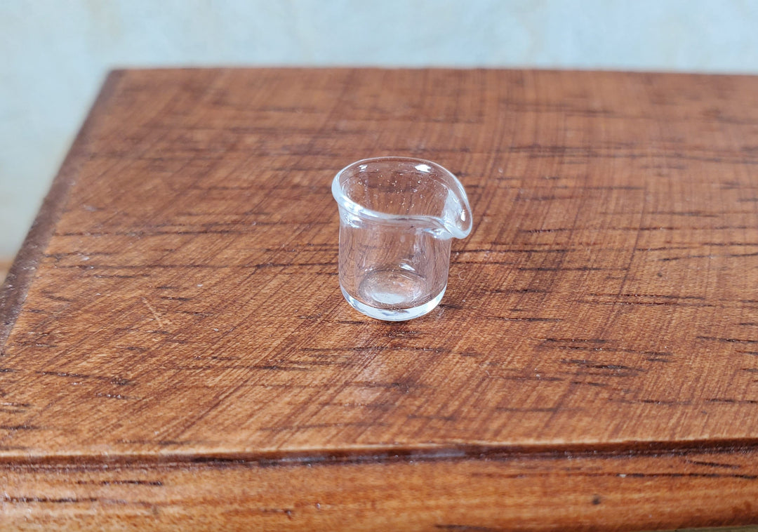 Dollhouse Small Clear Glass Beaker 1:12 Scale Miniature Kitchen Scientist Lab