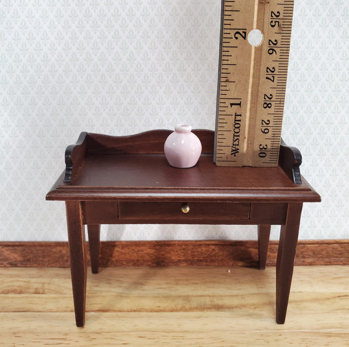 Dollhouse Small Vase or Jug Pink Ceramic for Flowers or Decoration 1:12 Scale Miniature