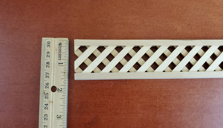 Dollhouse Miniature Porch Lattice Garden Panel Decorative Wood 1:12 Scale