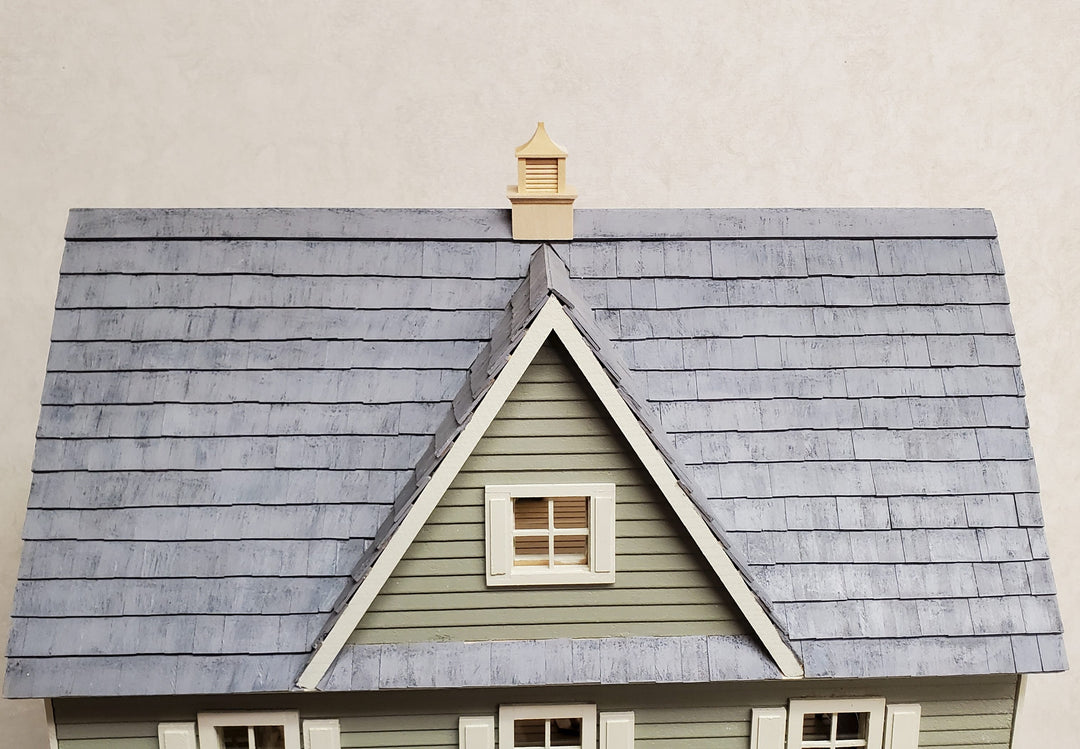 Dollhouse HALF SCALE Roof Cupola Wood Houseworks 1:24 - 45 Degree Pitch Roof