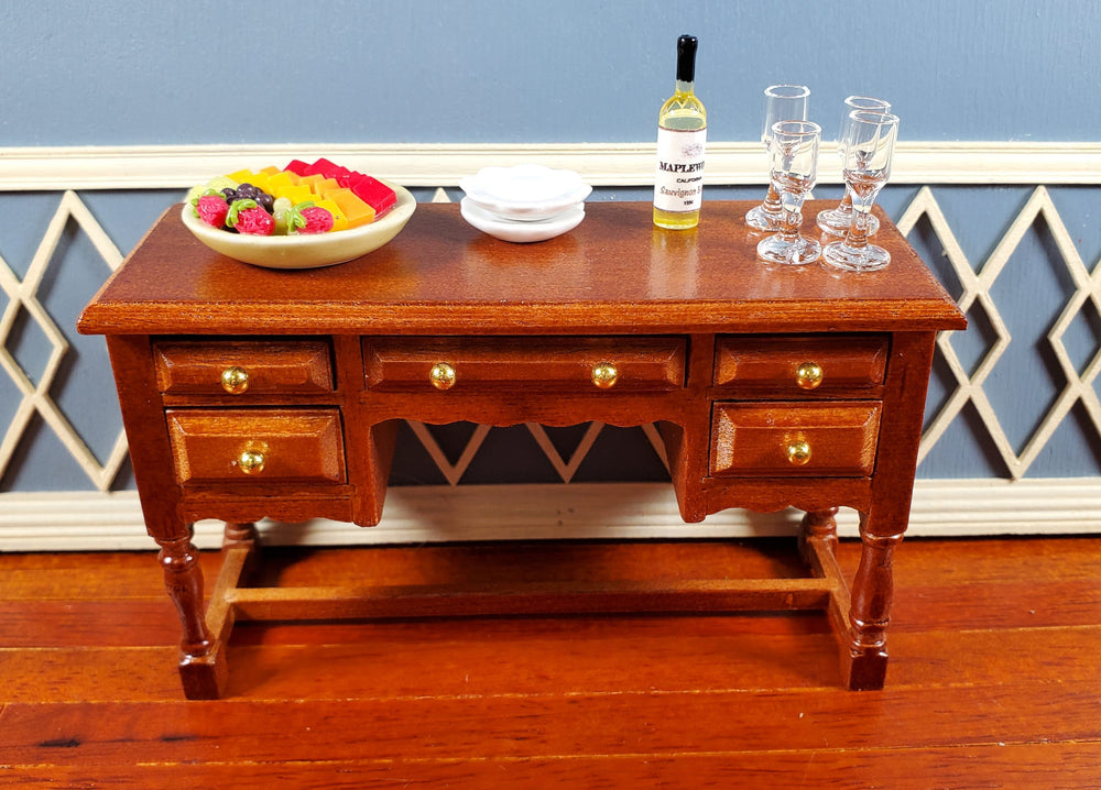 Dollhouse Wine Glasses Set of 4 Real Glass 1:12 Scale Miniatures 11/16" Tall - MiniatureCrush