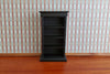 Dollhouse Miniature Bookcase 4 Shelves Black Finish 1:12 Scale Furniture Bookshelf