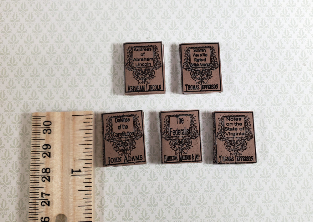 Dollhouse Books Presidential Writings x5 1:12 Scale Miniatures (blank inside)