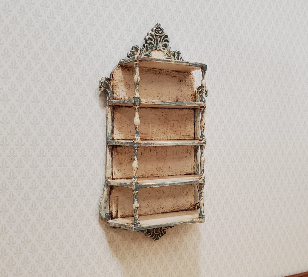 Dollhouse Artisan Hanging Shelf 1:12 Scale Miniature Shelves Shabby Chic