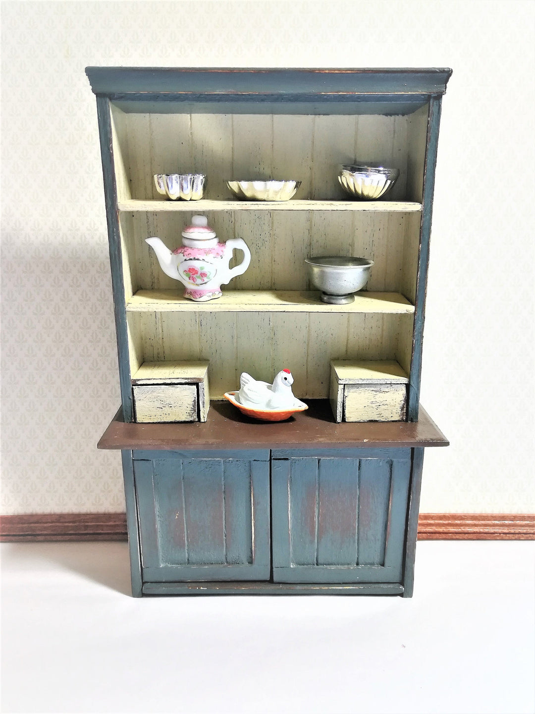 Dollhouse Miniature Chicken Brick Baking Dish 1:12 Scale Kitchen Accessory