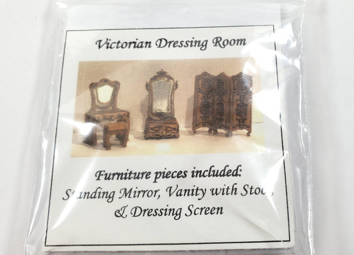 Dollhouse 1:144 Scale Furniture KIT DIY Victorian Dressing Room Miniatures