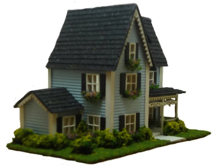 1:144 Scale Dollhouse KIT Tiny Victorian Style 3 Levels Includes Greenery - Miniature Crush