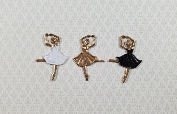 Ballerina Gold Metal Embellishment Wall Art 1 3/8"