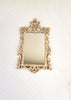 Dollhouse Miniature Mirror Decorative Gold Finish Victorian Style 1:12 Scale Metal