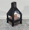 Dollhouse Outdoor Fireplace Fire Pit Modern Style for Patio 1:12 Scale Miniature