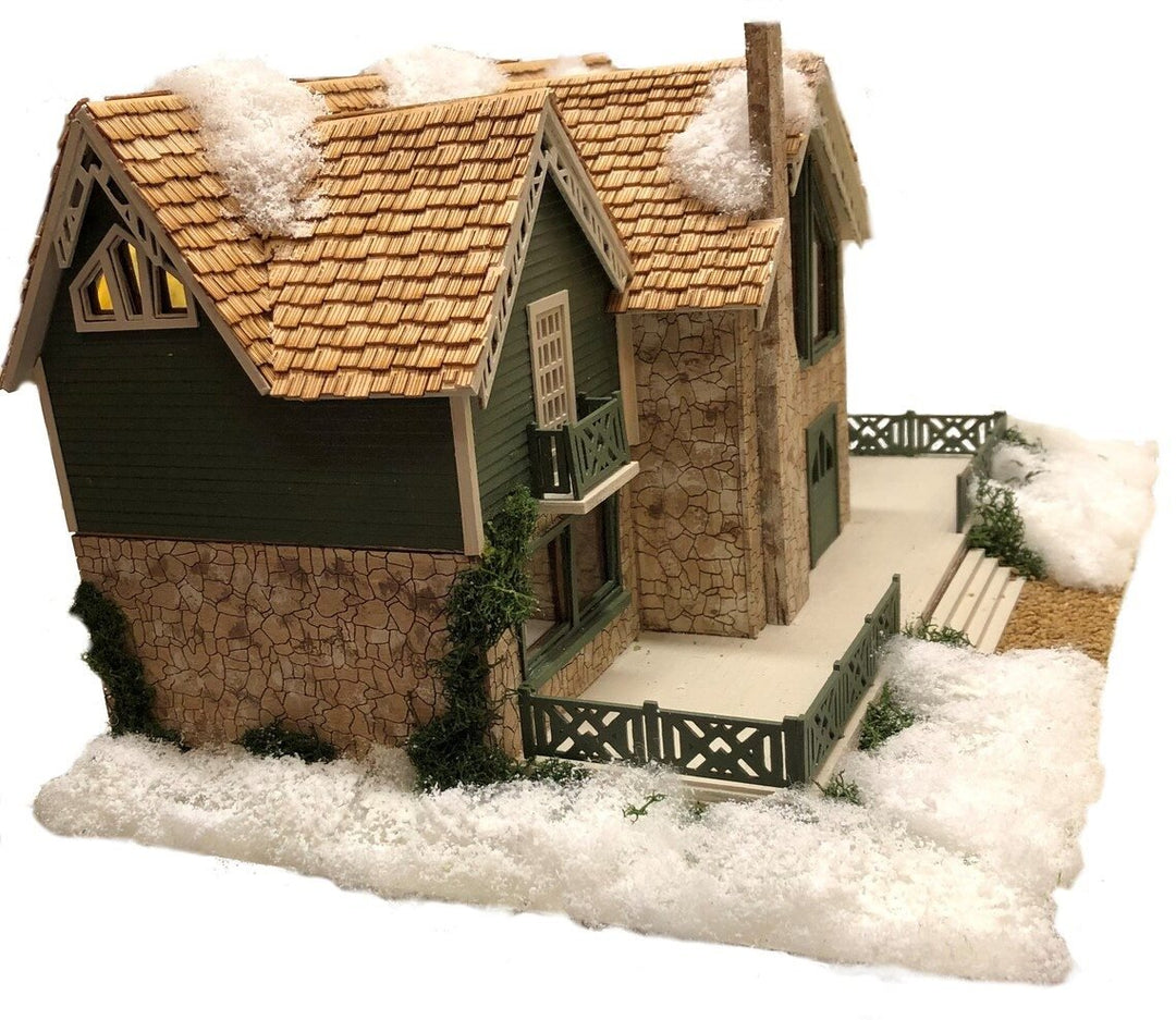1:48 Quarter Scale Dollhouse KIT Lodge Vacation Home or Log House - MiniatureCrush