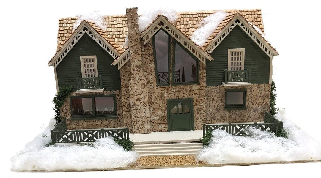 1:48 Quarter Scale Dollhouse KIT Lodge Vacation Home or Log House - MiniatureCrush
