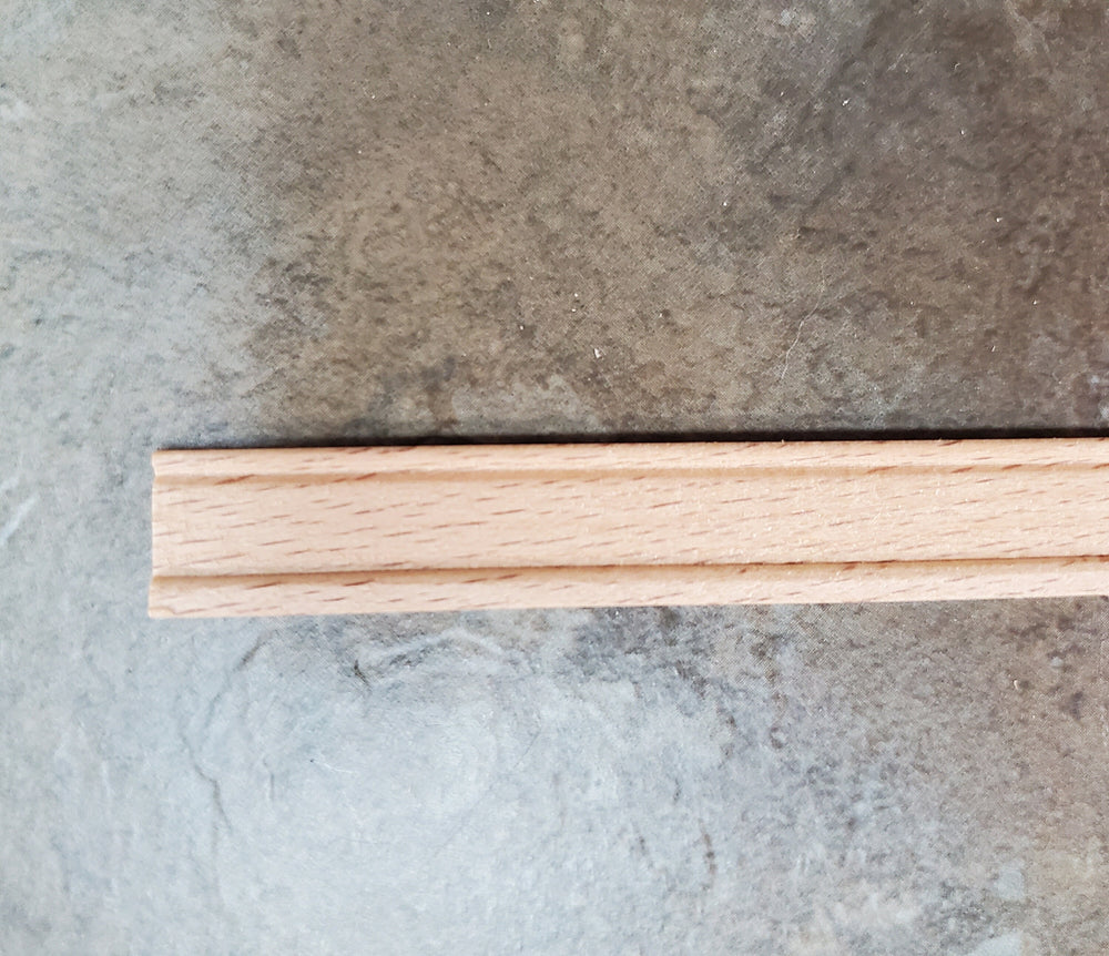 Dollhouse Miniatures Baseboard Trim Molding 1/2" wide x 18" long 1:12 Scale 70298