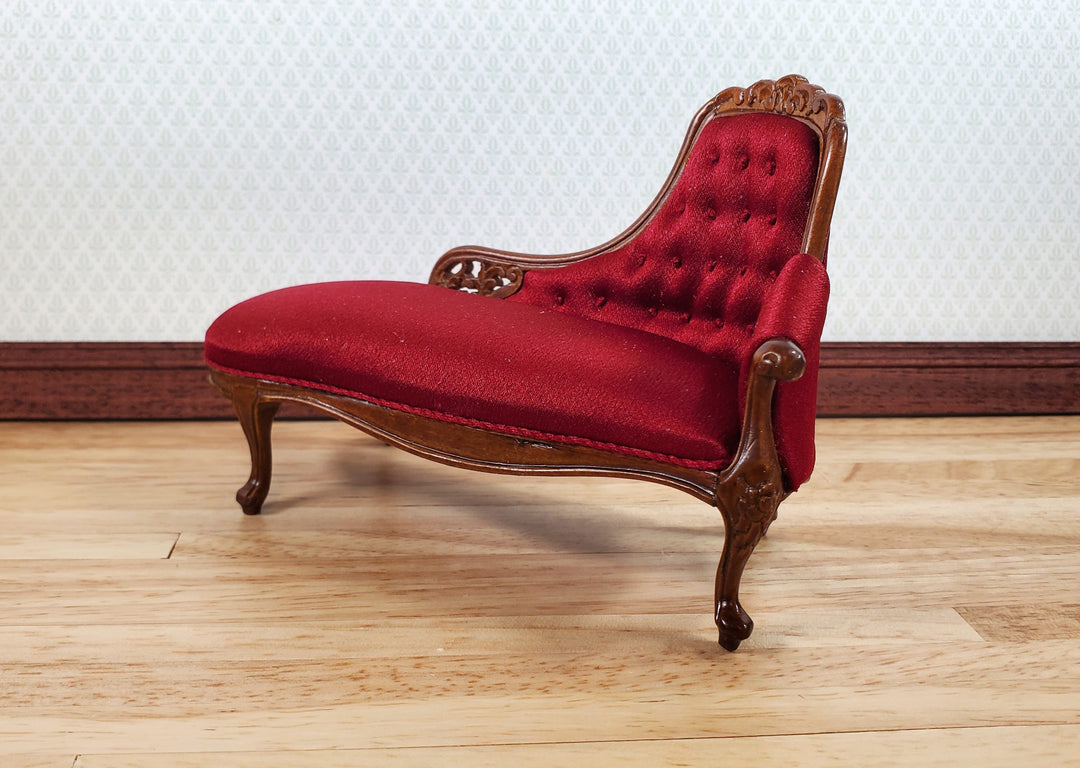 JBM Dollhouse Chase Lounge Sofa Louis XV Style 1:12 Miniature Furniture Couch